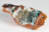 Rosasite and Calcite Crystal Association - Mexico #180774-1